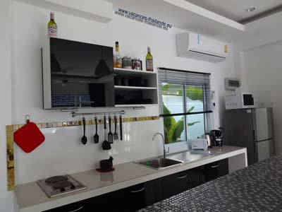 cuisine equipee, villa Paris,chaweng koh samui 