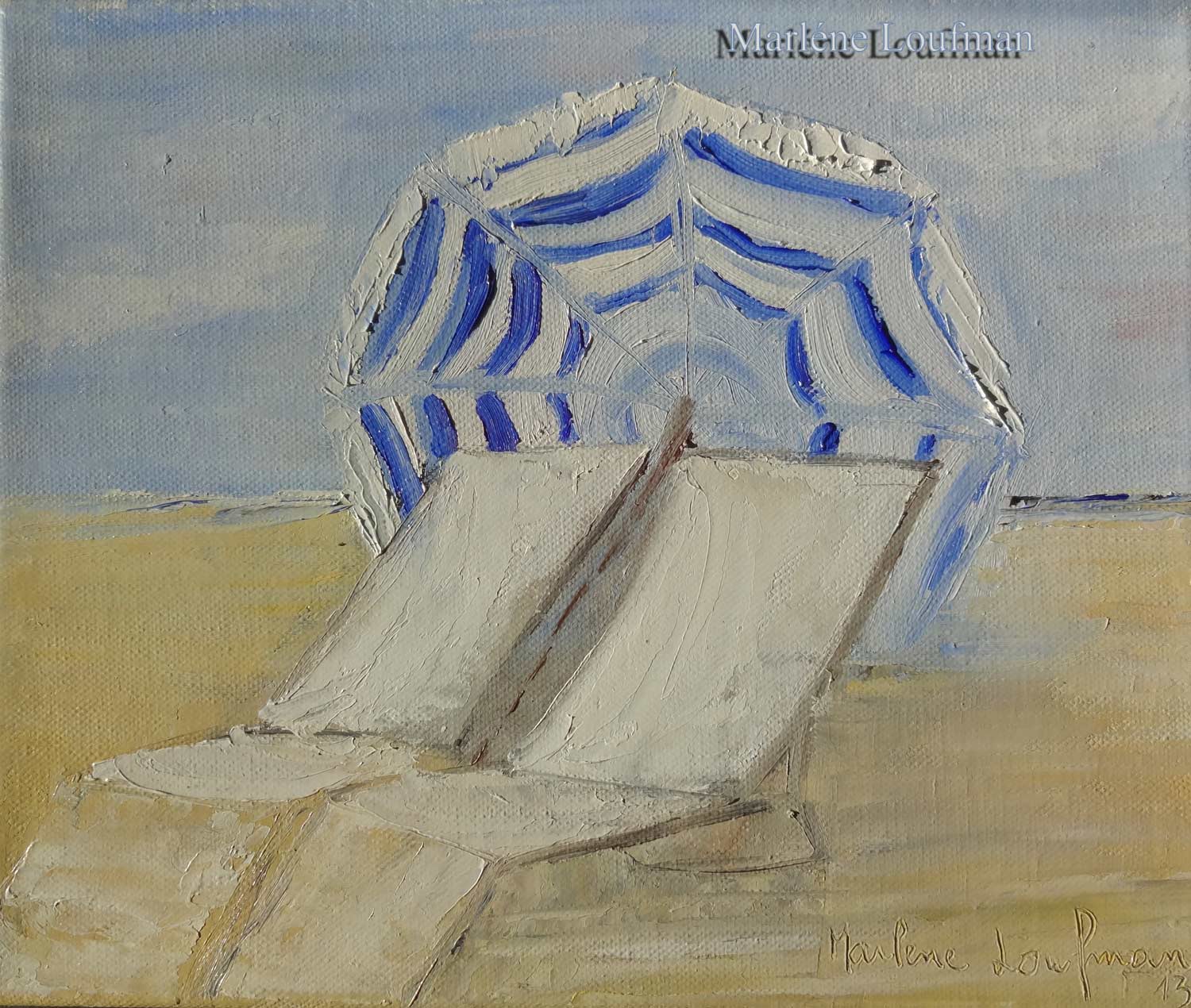 N° 4 - Peinture de chaises longues pour couple de Marlène Loufman